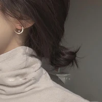 detachable crescent shaped moon earrings korean temperament simple personality zircon earrings for women accesorios mujer 2022