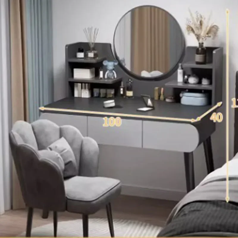Предметы первой необходимости роскошный черный туалетный столик зеркало для