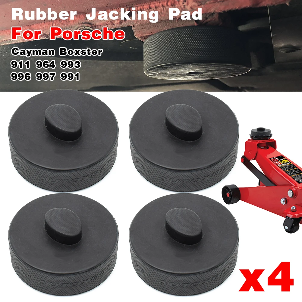 

4pcs Rubber Jack Pad Support Point Adapter Jacking Trolly Car Removal Repair Tool For Porsche 911 964 993 996 991 Cayman Boxster