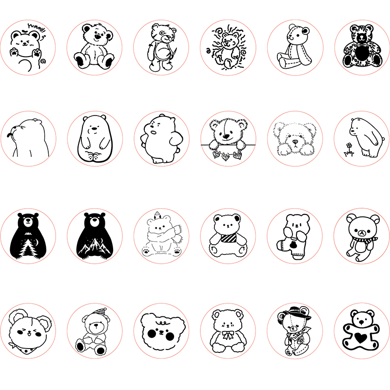 

Симпатичные 24 медведя, воск, печать, сделай сам, медведь, кукла, печатные уплотнения, свадебные приглашения, конверт, хобби, изготовление поч...