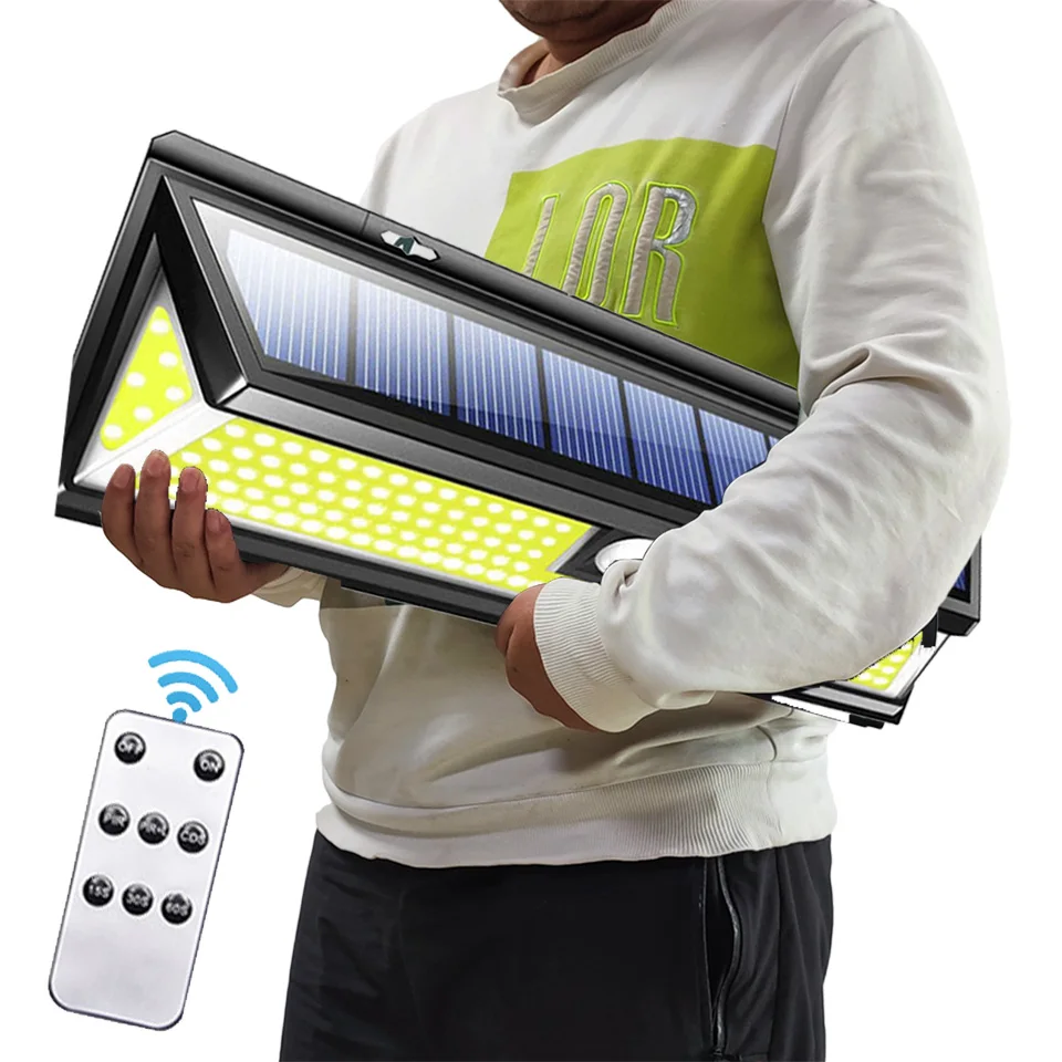 

Remote Control Solar Light Outdoor Wall Lamp Motion Sensor Street Light Led Built in Battery Powered Sunlight Waterproof IP67