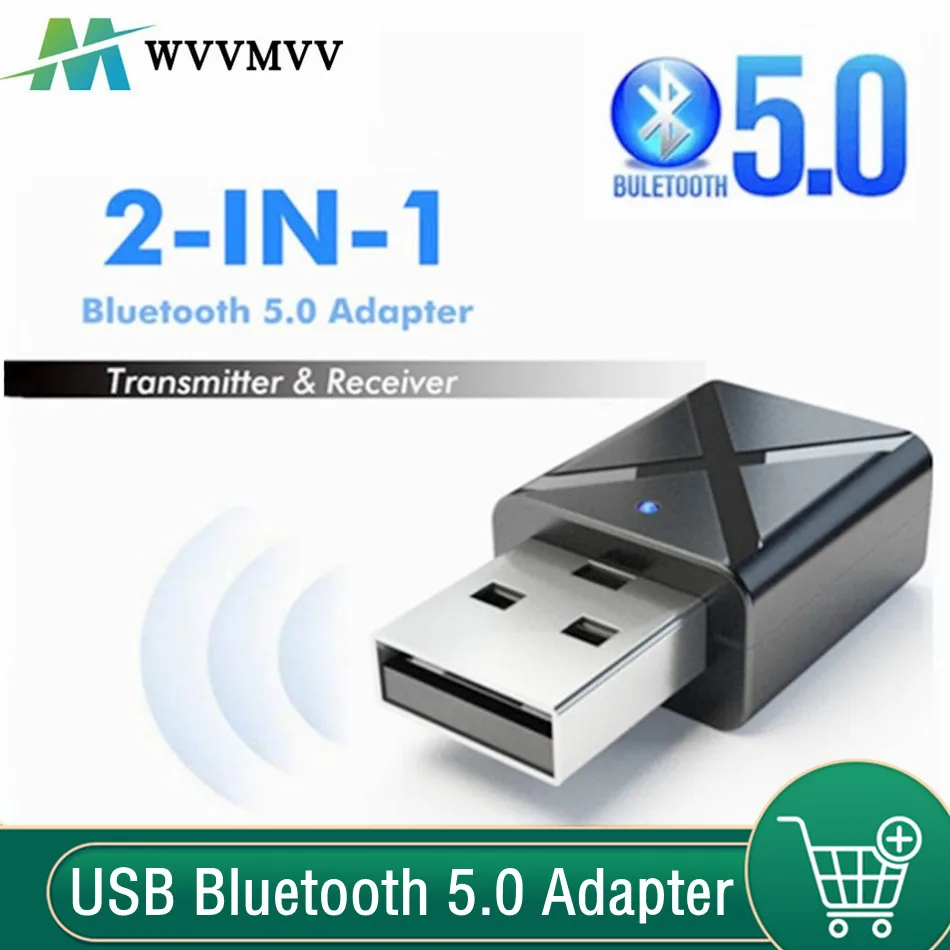

Bluetooth 5.0 Audio Transmitter Receiver Mini USB 3.5mm AUX Jack Stereo Music Wireless Bluetooth Adapter For PC TV Car Speaker