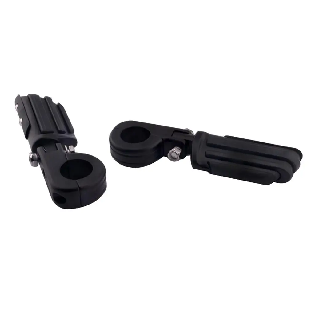 

Motorcycle Foot Pegs Highway Pegs Foot Rests to Fit 1.25 inch Engine Guard, Adjustable, for