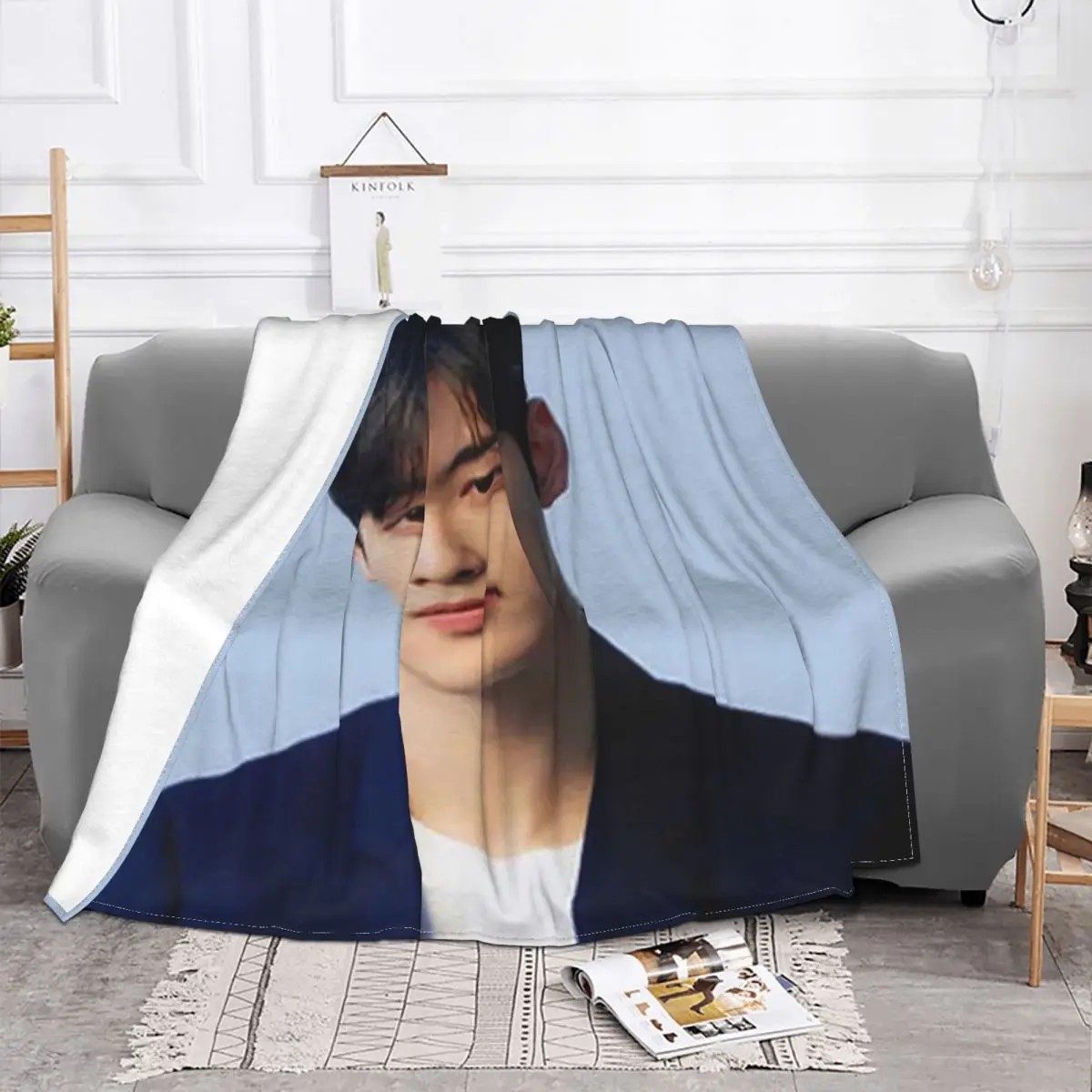 Cha Eunwoo настоящая красота серии Звездное одеяло флис Осень/Зима