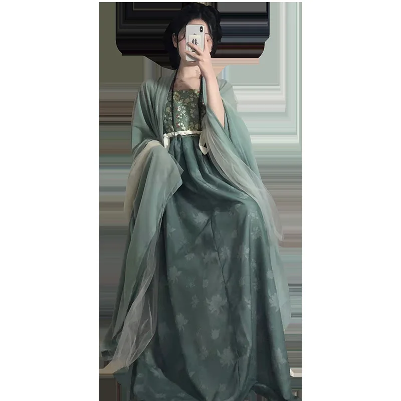 NT215 Hanfu Женская юбка Chebule в китайском стиле династии Тан Юбка длиной до груди