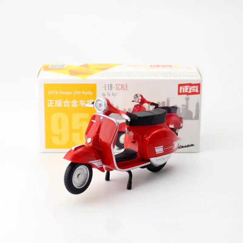 Масштаб 1:18 масштаб 1976 Vespa 200 модель автомобиля для коллекционирования подарок