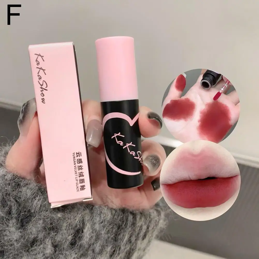 6-створчатый бархатный блеск для губ матовый красный оттенок пигмент косметика