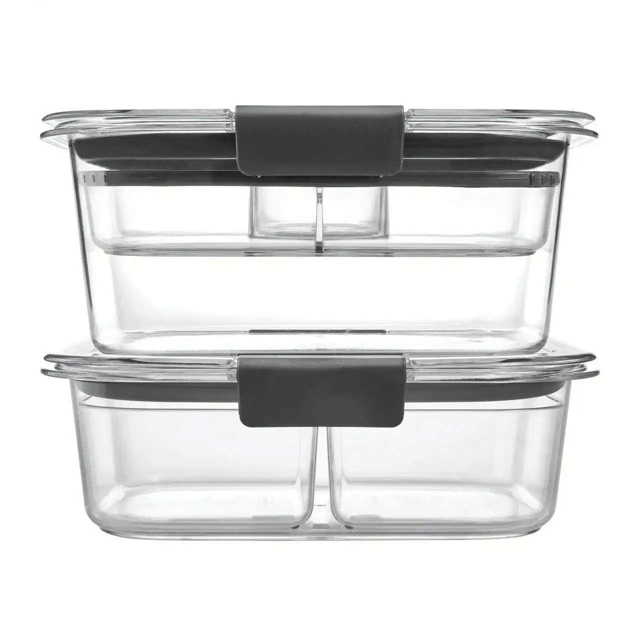 

Brilliance Food Storage Containers, 9 Piece Variety Salad and Snack Lunch Kit, Clear Tritan Plastic