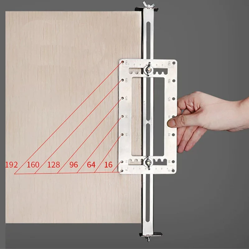 

Wardrobe Guide Handle Door Positioner Punch Woodworking Jig Hole Set Hardware Locator Drill Jig Sleeve tool Cabinet Pocket