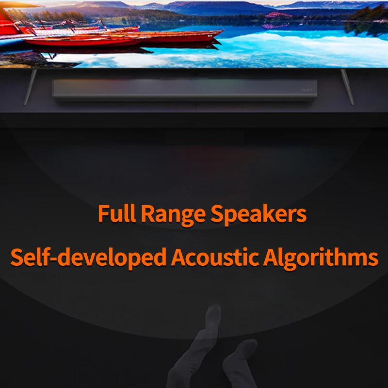 ТВ-колонка Xiaomi Redmi полнодиапазонный настенный черный матовый канал S/PDIF AUX BT5.0