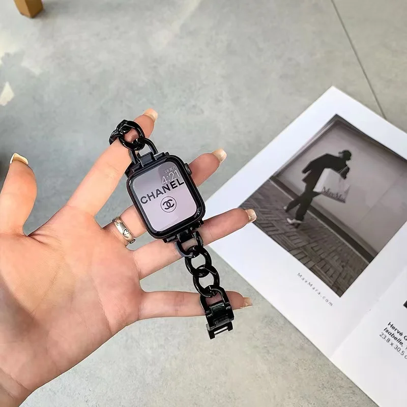 Роскошный тонкий металлический браслет-петля для IWatch SE 44 40 мм браслет из