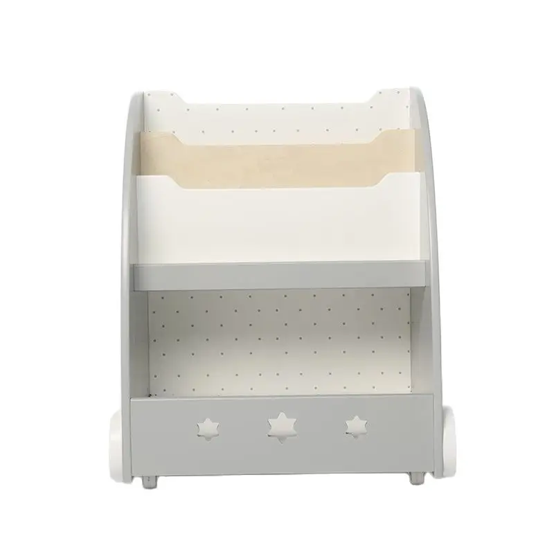 

Kids Book Trolley Kids Bookshelf Children's Bookcase with Wheels