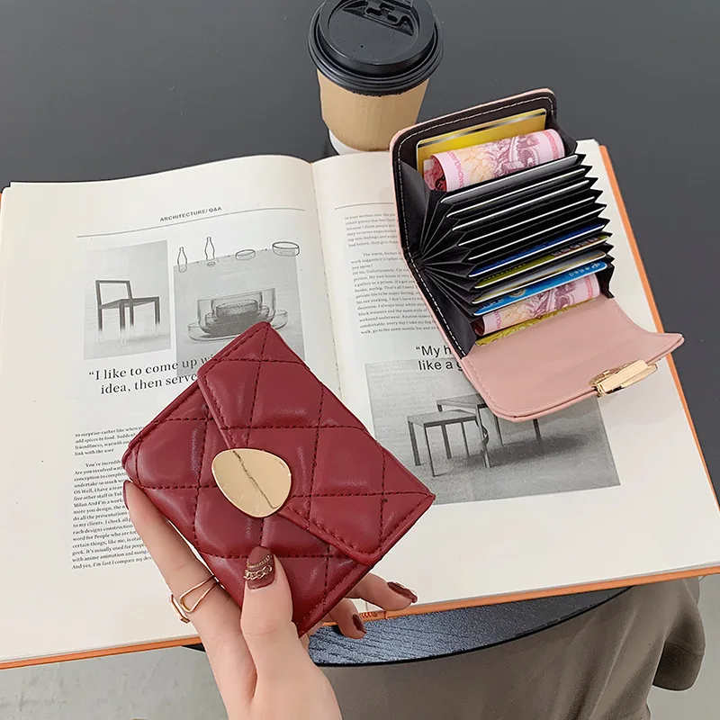 Tarjetero Mujer Ladies Wallet Purses for Women with Metla Hasp Pouch Coin Card Holder Pack Porta Credencial Carteiras Newest