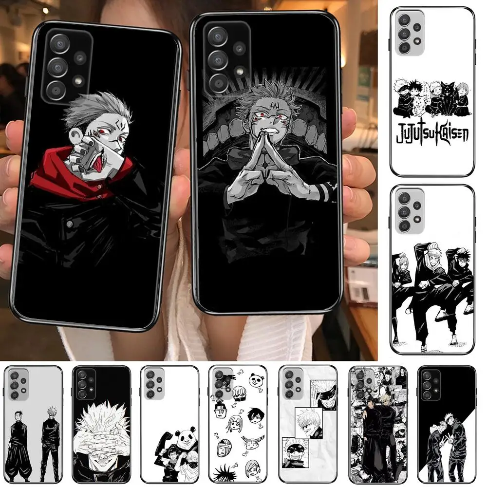 

Jujutsu Kaisen manga Phone Case Hull For Samsung Galaxy A70 A50 A51 A71 A52 A40 A30 A31 A90 A20E 5G a20s Black Shell Art Cell Co