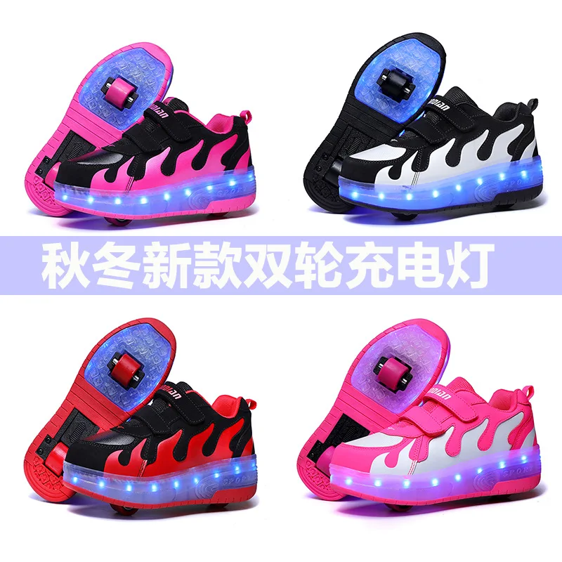 Одноколесная обувь Heelys светильник светящаяся для мальчиков и девочек детские