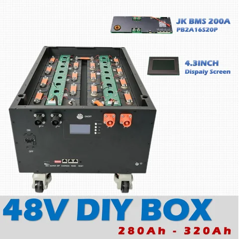 Lifepo4 Батарея DIY Пустые чехлы 24 В 48 В 280 Ач-320 Ач DIY Батарейный ящик для энергетической системы Lifepo4 Чехол для батарейного отсека