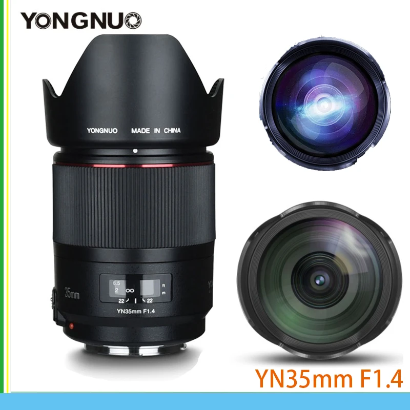 

YONGNUO YN35mm F1.4 DF 35mm UWM Wide Angle Lens Full Frame for Canon DSLR Camera 70D 80D 5D3 MARK II 5D2 5D4 600D 7D2 6D 5D Lens