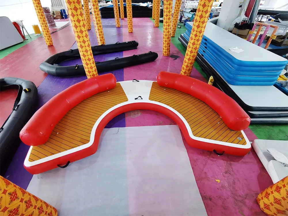 Плавающая платформа Островная водная надувная док-станция Поплавки