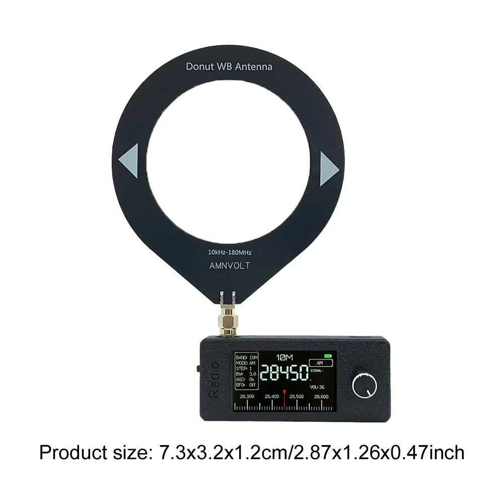 SI4732 Портативное радио 0,5-108 МГц LSB USB AM FM Карманное мини-радио 1,9-дюймовый IPS-экран HF SW MW VHF Радио с кольцевой антенной (art.: 3920ccd8ecbf9) - 3920ccd8ecbf9