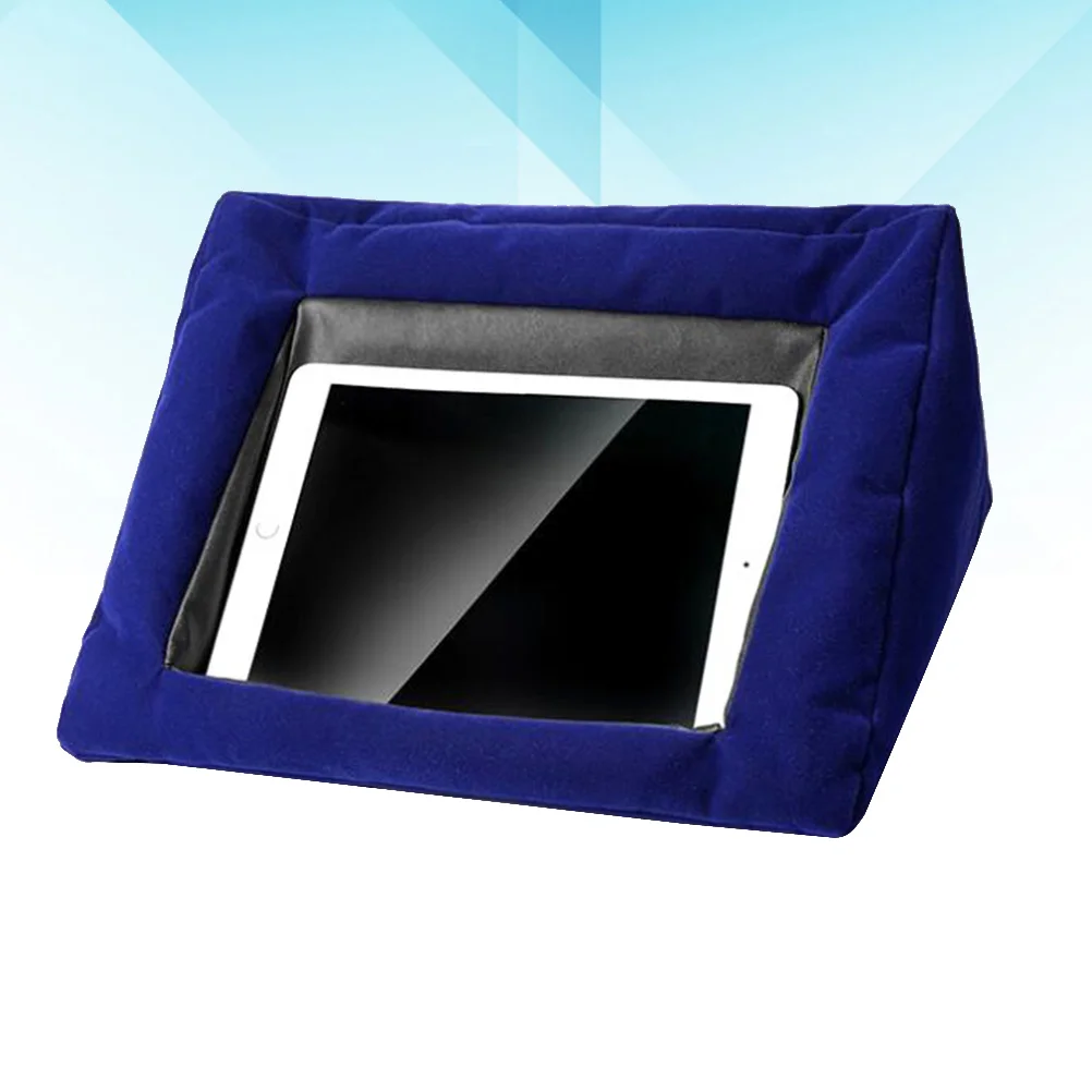 

Tablet Pillow Stand Lap Cushion Holder Support Book Holder Rack on Bed Sofa Compatible for Blue