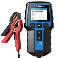 topdon bt200 100 2000cca load tester cranking system 12v 24v automotive motorcycle digital car battery analyzer tester