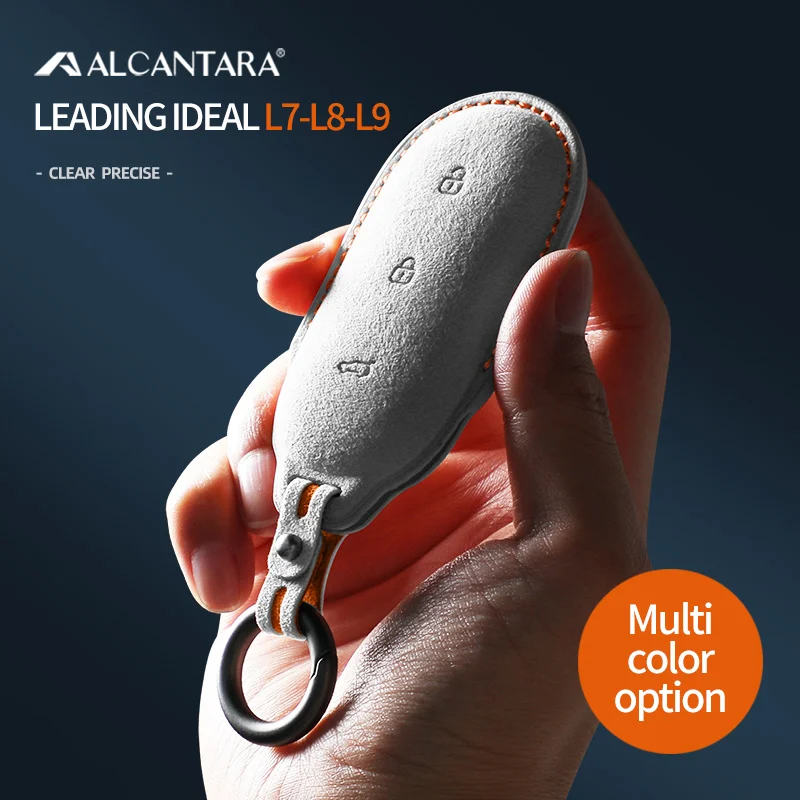 

Alcantara High-quality Car Key Case Cover Holder Smart Key Bag Accessories For Ideal L7 L8 L9