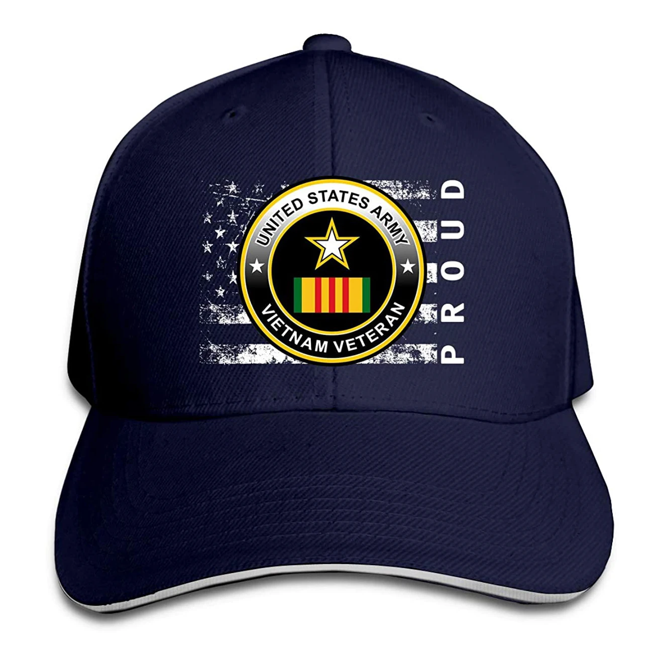 

Moto Gp Baseball Cap United States Army Vietnam Veteran Proud American Men Classic Outdoor Casquette Peak Cap