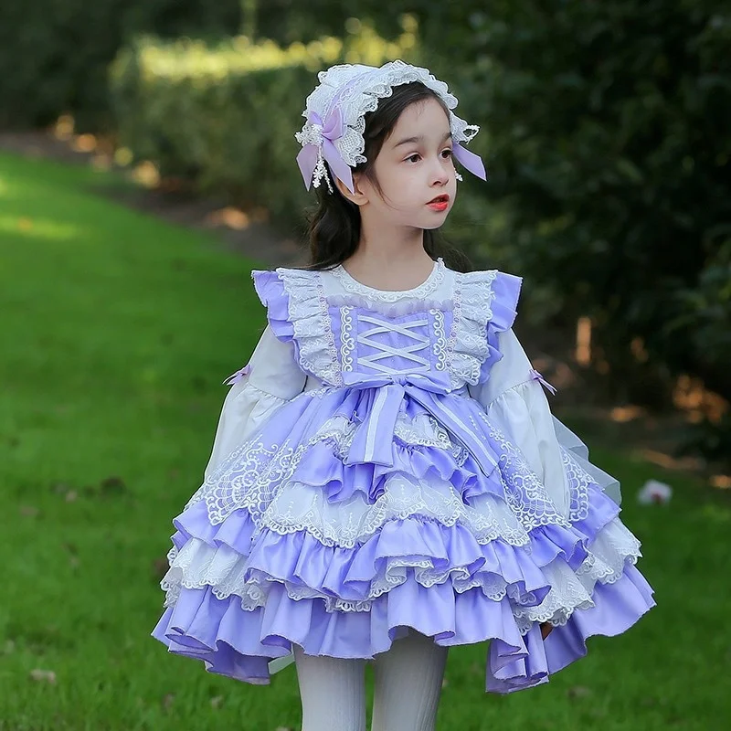 

2023 Spring New Girls' Lolita Princess Dress Children's Lolita Poncho Dress Baby Dress