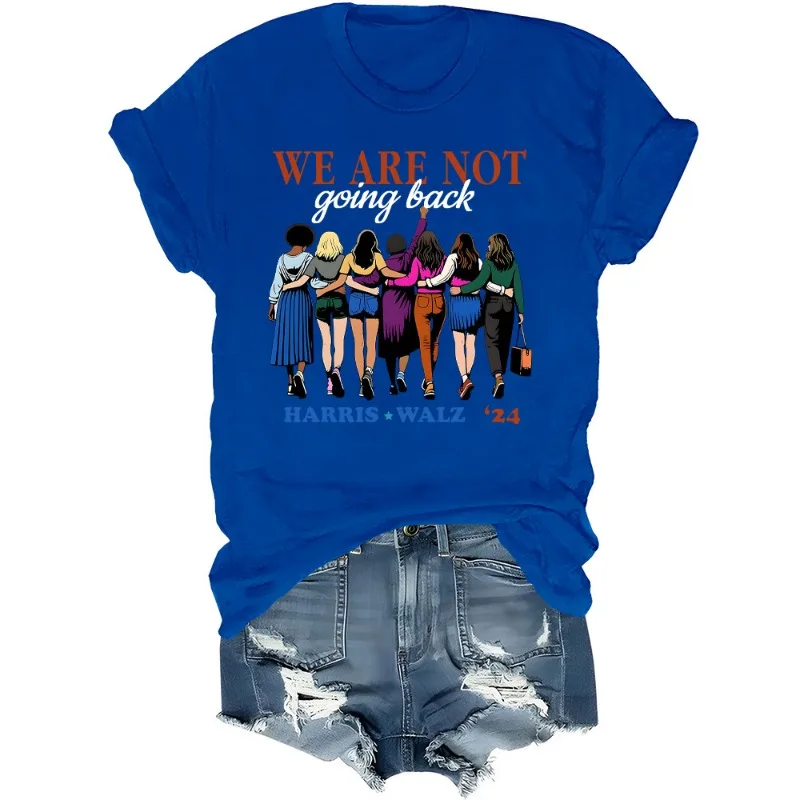 Футболка Harris Walz We Are Not Going Back рубашка 2024 футболка выборы |