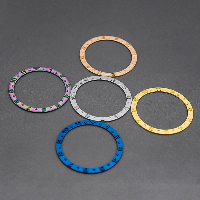 38*31.5mm 12 Hours Flat Ceramic Bezel Insert Seiko SKX007/SKX009/SKX011/SRPD substitute watch insert ring Watch Accessories