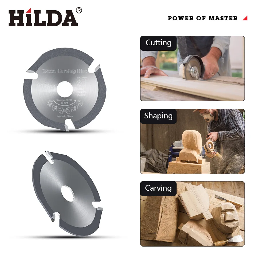 Hilda wood saw blade Angle cutting polishing pills carved wood cutting Angle grinding machine