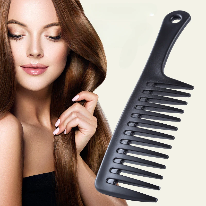 

Multi-styles Women Wet and Dry Curly Hair Brush Hairdressing Comb Coarse Wide Spikes Tooth Salon Dyeing Styling Tools Wholesale