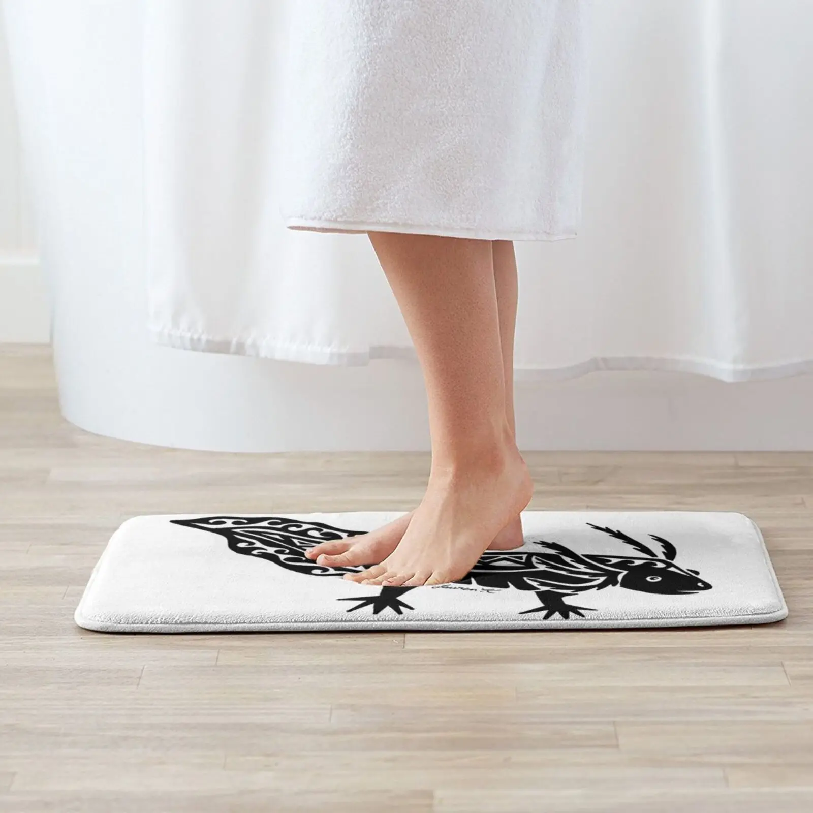 Axolotl дизайнерский коврик нескользящий для впитывания воды дверной саламандра