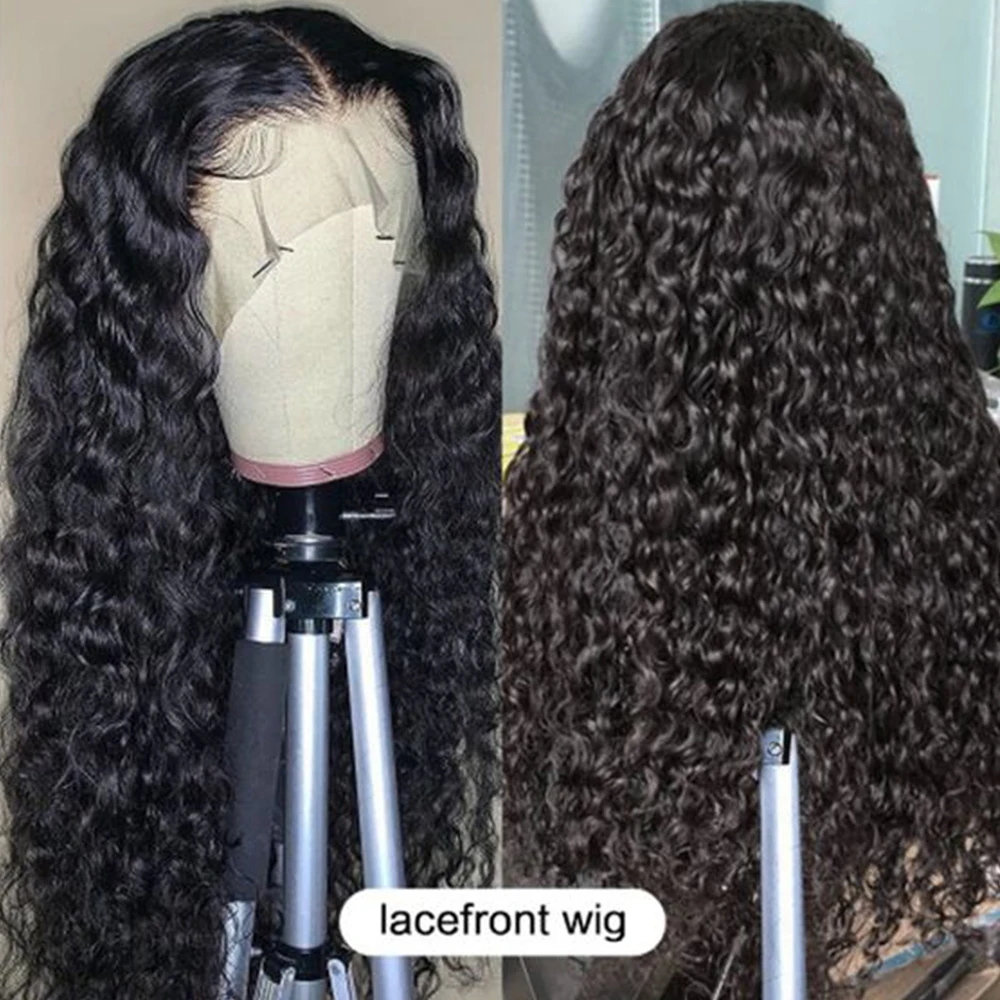 

Water Wave 13x6 Lace Front Wig Lace Frontal Wig Water Wave Lace Front Wig 30 Inch Lace Front Wig Curly Human Hair Wig