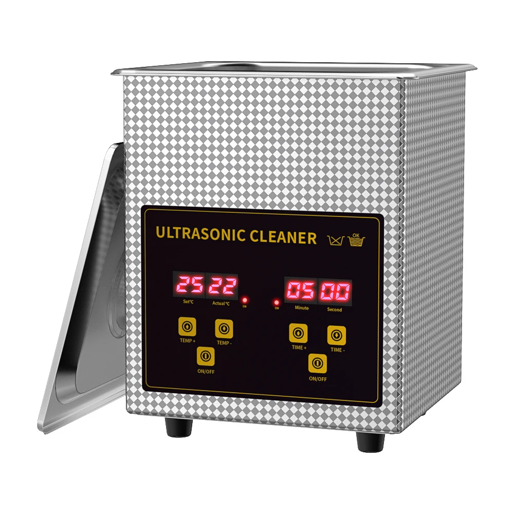 EIWEI Ультразвуковой очиститель для ванны 2 л 60 Вт с таймером нагревателя Цифровой