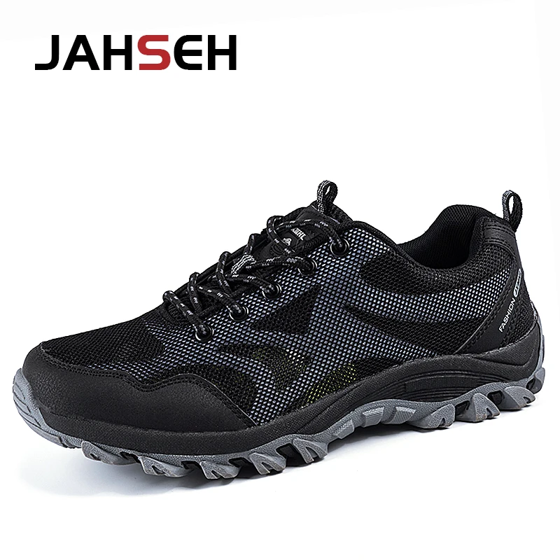 

Brand Breathable Mesh Outdoor Mens Sport Shoes Soft Non-slip Wear Resistant Hiking Shoes Men Light Cushioning Trekking Shoes
