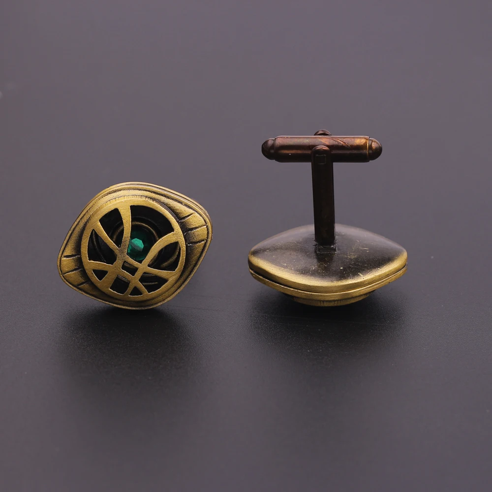 

Disney Marvel Fantasy Action Movies Doctor Strange Cufflinks Mystic Artifact Eye Of Agamotto Metal Cufflinks Men's Jewelry