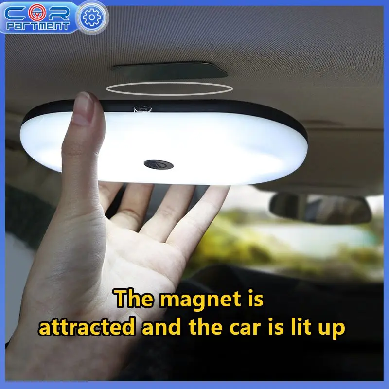 

Touch-type Three-color Universal Ceiling Light Portable Car Reading Light Car Trunk Ceiling Trunk Light Car Interior Accessories