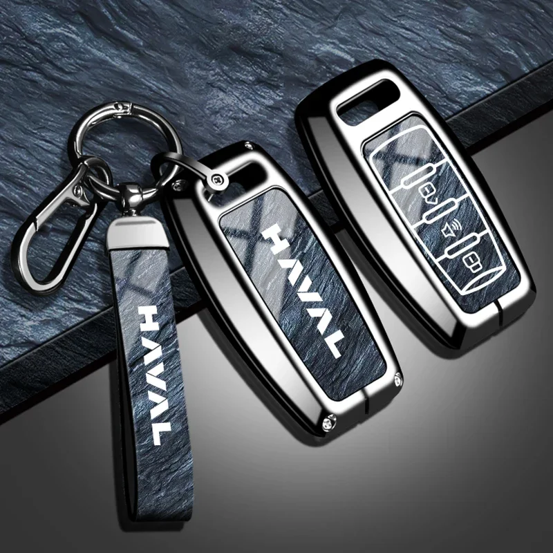 Фото Защитный чехол для автомобильного ключа, подходит для Haval Hover H1 H4 H6 H7 H9 F5 F7 H2S GMW, брелок для ключей из цинкового сплава, аксессуар для автомобильного ключа. №3