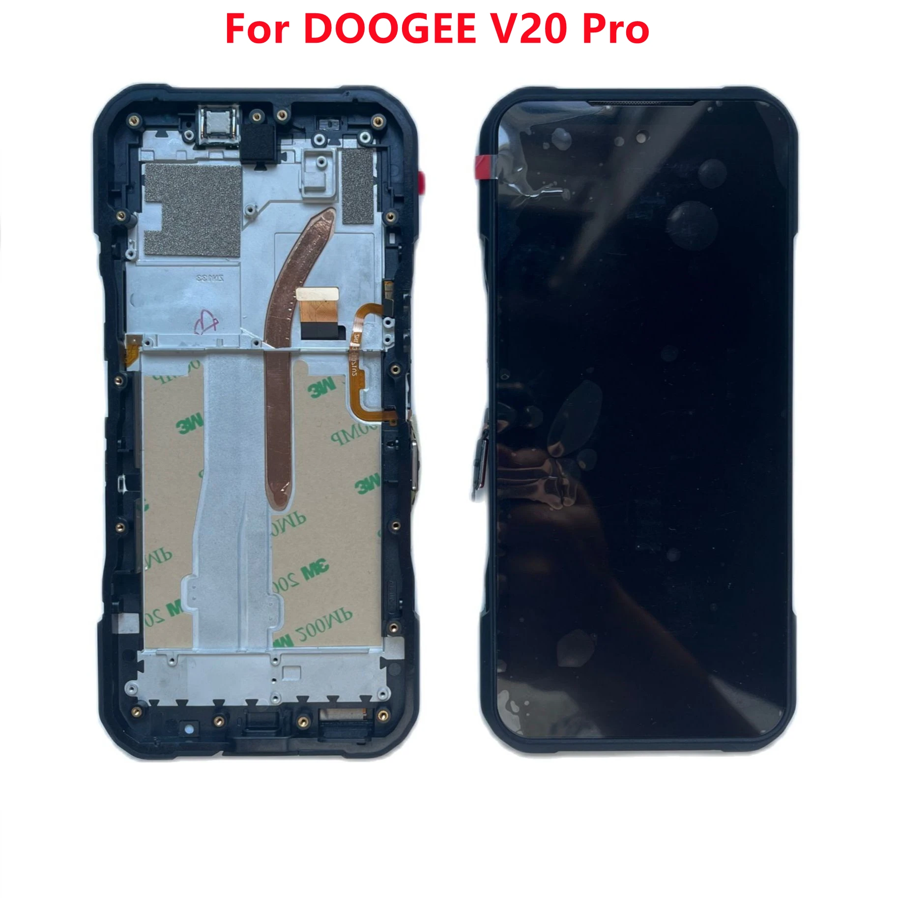 Оригинальный ЖК-дисплей DOOGEE V20 Pro с рамкой и встроенным стеклом для телефона Doogee V20 Pro