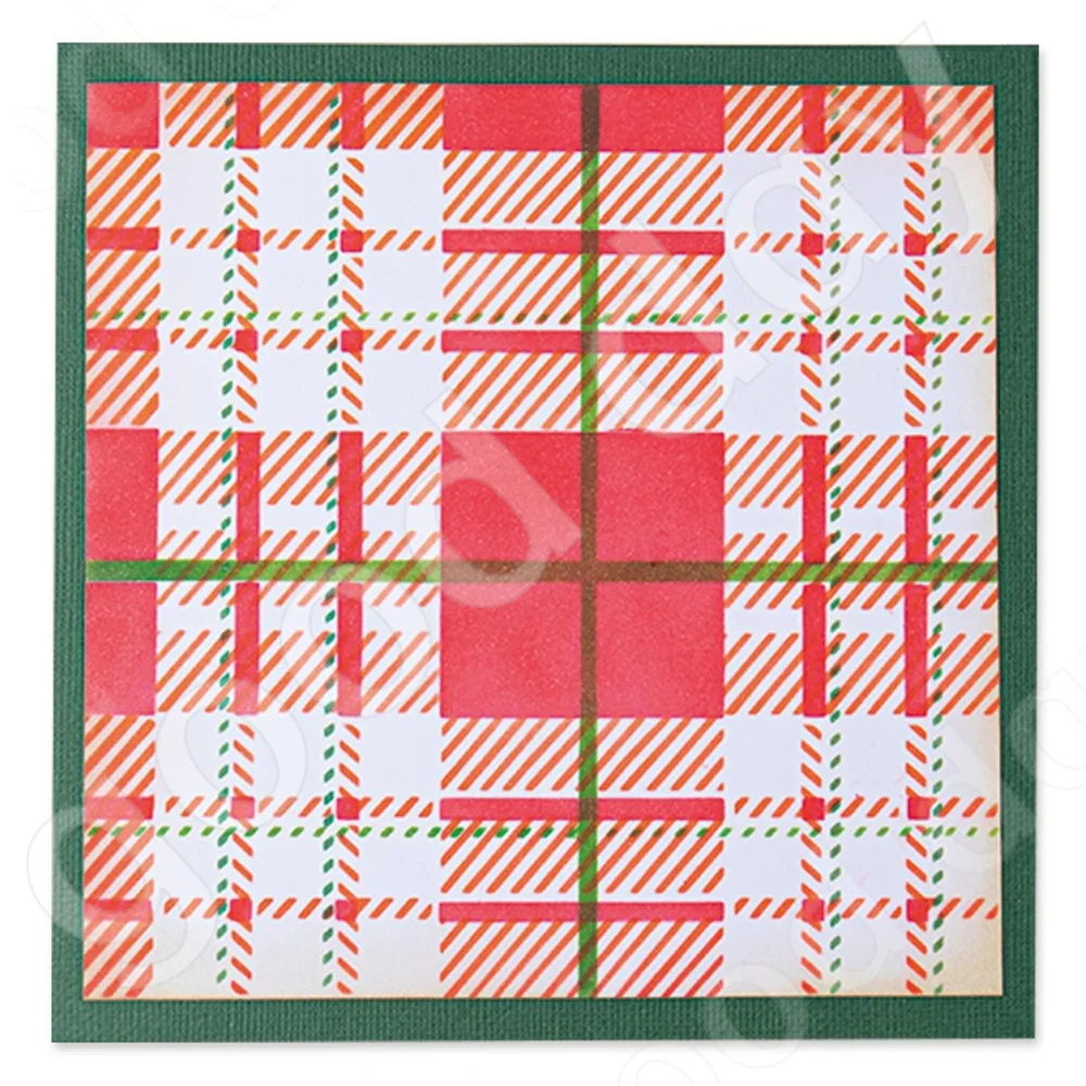 

Tartan by Layered production Stencil Scrapbook Diary Decoration Embossing Template Diy Greeting Card Handmade 2022 New Arrival