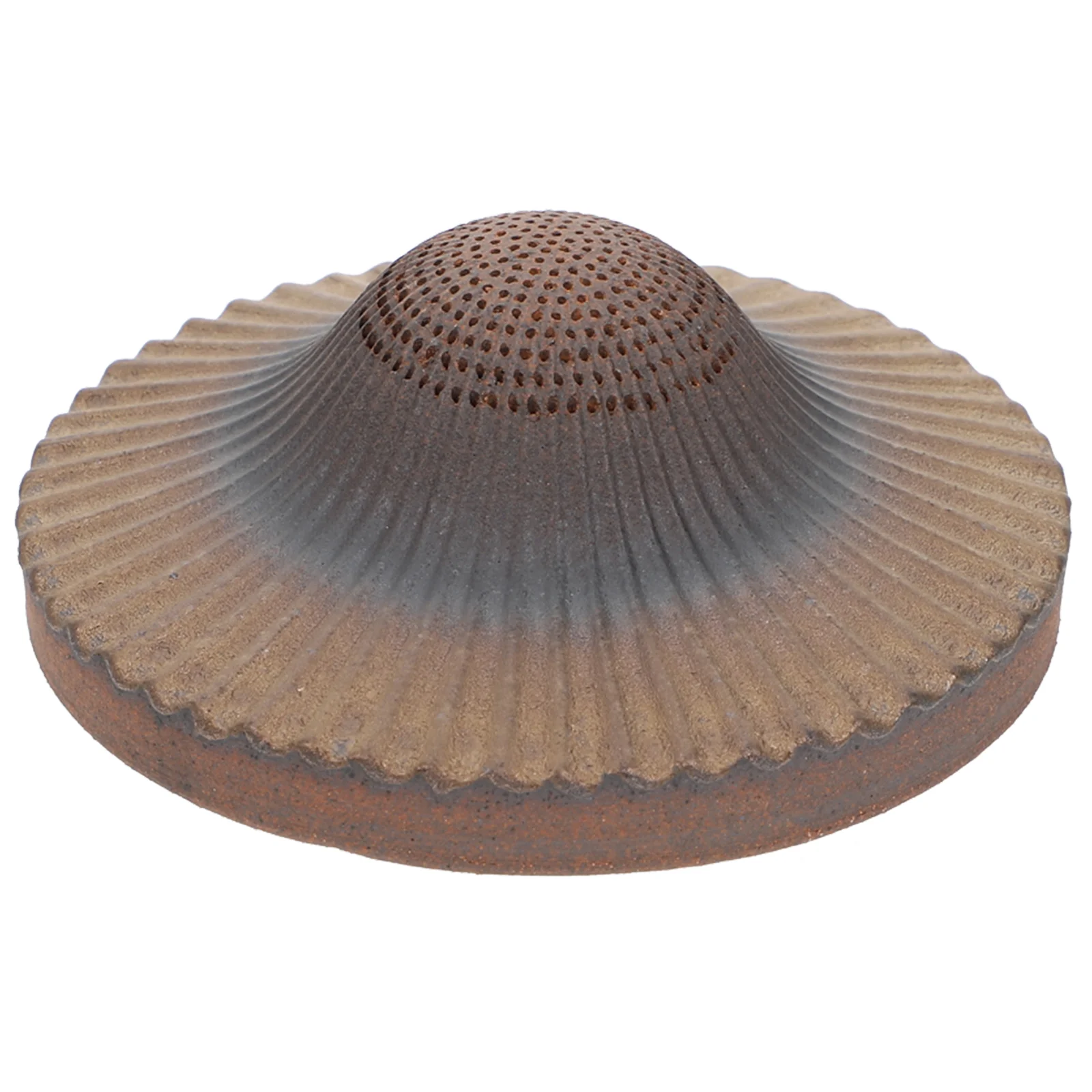 

1pc Tea Filter Adornment Ceramic Tea Strainer Desktop Ornament (Brown)