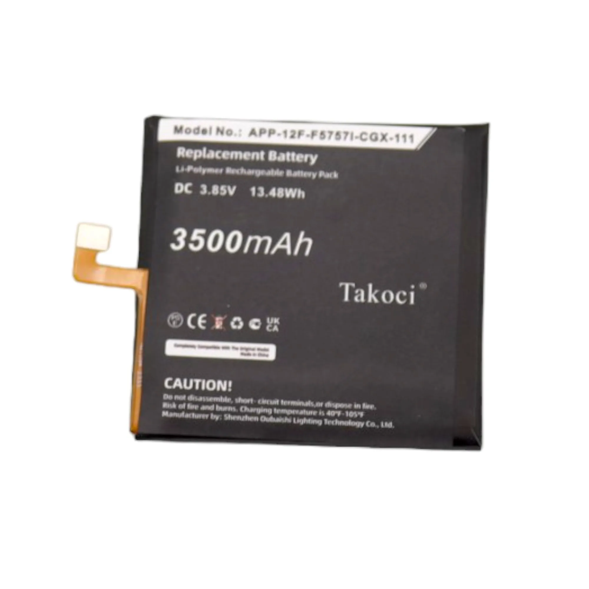 Запасная батарея для CAT S60 APP-12F-F5757I-CGX-111 3 85 V/mA