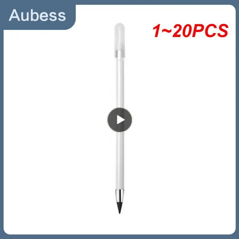 

Карандаш бесконечный однотонный с ручкой, ручка для письма, Офисные аксессуары, школьные принадлежности и Канцтовары, 1 ~ 20 шт.