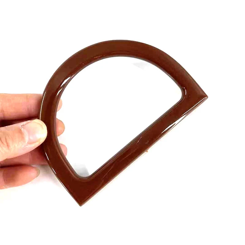 

Tote Resin Handles Handbag Frame Woven Bag Handles Replaceable Classic Handcraft Purse Frame DIY Bags Hanger Accessories