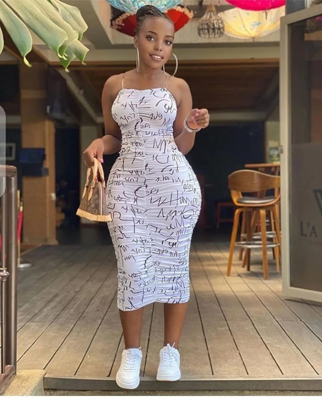 

Summer 2022 Women's Sexy Sling Dress Letter Print Tight Pleated Slim Fit Elegant Casual Long Dress Package Hip Skirt