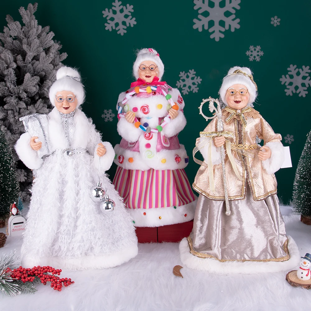 Декор для рождественской елки фигурки миссис-Клаус домашнее украшение