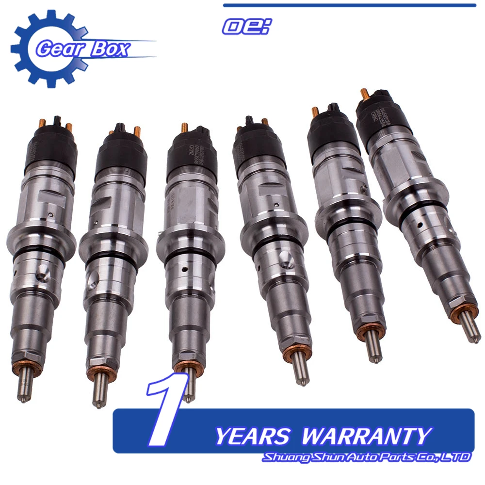 

New 6Pcs Diesel Fuel Injector 0445120050 for Dodge Ram 25003500 6.7L Pickup 4X4 0445120185 0986435518