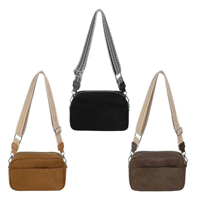 

Compact Crossbody Bag with Adjustable Strap Spacious Compartments Shoulder Bags