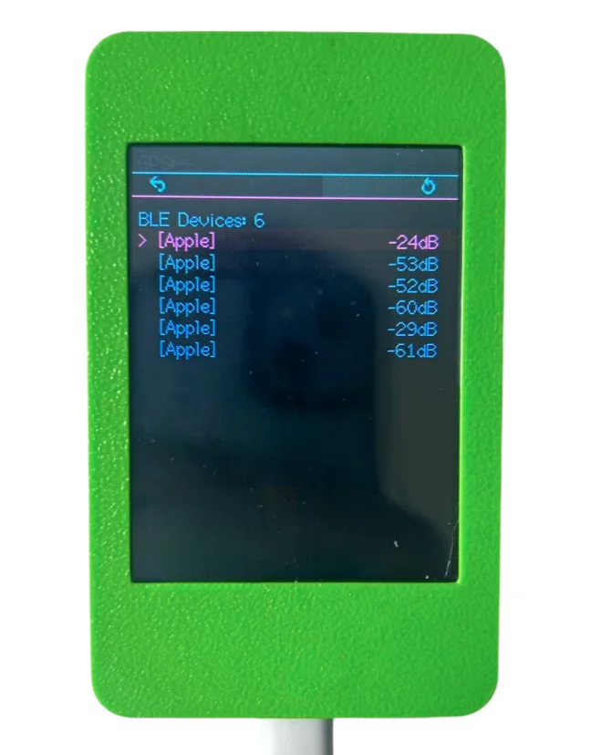 Фото Плата разработчика ESP32 HaleHound: версия прошивки V3.4.0, монитор Wi-Fi/Bluetooth, 2,8-дюймовый сенсорный экран, отображение RSSI. №2